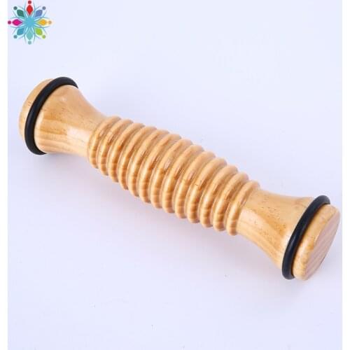 1 Pcs Foot Massage Wooden Roller Instep Shaper Sole Roller Foot Acupressure Massage Relaxation Decompression Wood Stick