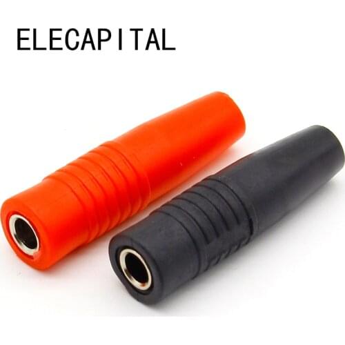 10Pcs Brass 4mm Banana Female Insulated Jack Plug Wire Solder Connector