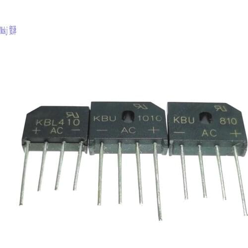 10PCS New KBL410 KBU808 KUB810 Single Phases Diode 4Pin Bridge Rectifier