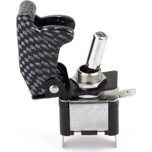 12V 20A Car Auto Cover Blue LED SPST Toggle Rocker Switch Light Race On/Off control virtually any accessory Motor safe