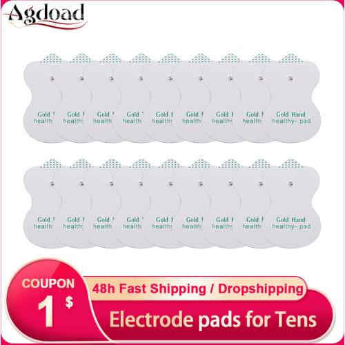 20/50/100/200pcs Electrode Pads for Digital Electronic Body Massage Muscle Relax Stimulation Tens Acupuncture Therapy Massager