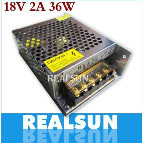 20pcs/lot New 18V 2A 36W Switching Power Supply Driver Switching For LED Strip Light Display 110V/220V free DHL