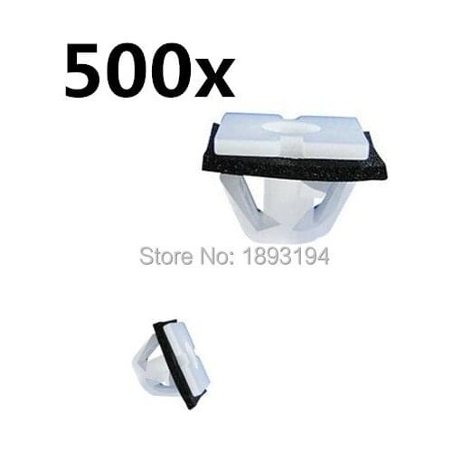 500 Pcs Body Side Moulding Nylon Fastener Clips 87756-3D000 for Elantra for Sonata 2002-On M4.2 #8 Screw