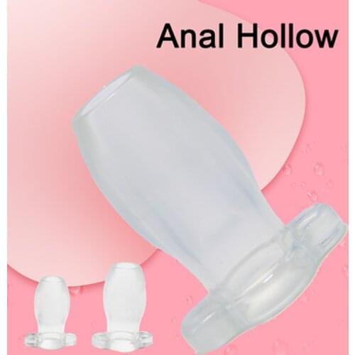 Anus Dilator Transparent Adult Games Hollow Open Tunnel for Maximum Visibility Anal Plug Sex Toys for Women Butt Expansion