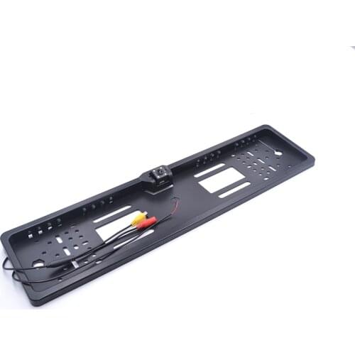 EU Car License Plate Frame Reversing Image Camera Vehicle Rear View Camera HD 120 Deg Wide Angle Cameras With 20 Led Light