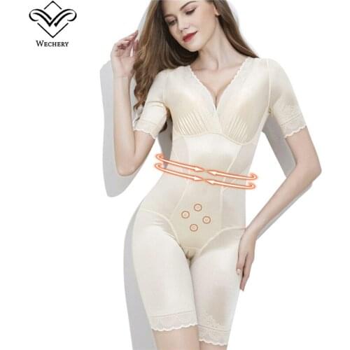Seamless Shapewear Bodysuit Postpartum Slimming Underwear Women Full Body Shapers Control Stretch Silky Open Crotch Bodysuit