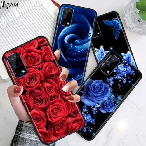 Large swath of pink flowers for OPPO Realme V15 X5 X3 X50 X7 X2 C17 C11 C3 C2 7 7i 6 6S 6i 5 Narzo 20 Pro Black Phone Case