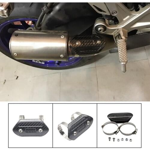 Motorcycle Exhaust Cover Carbon Fiber Anti-scalding For ktm gsr djebel 250 gn 125 gsxr 1000 k8 bandit 600 gsx s1000
