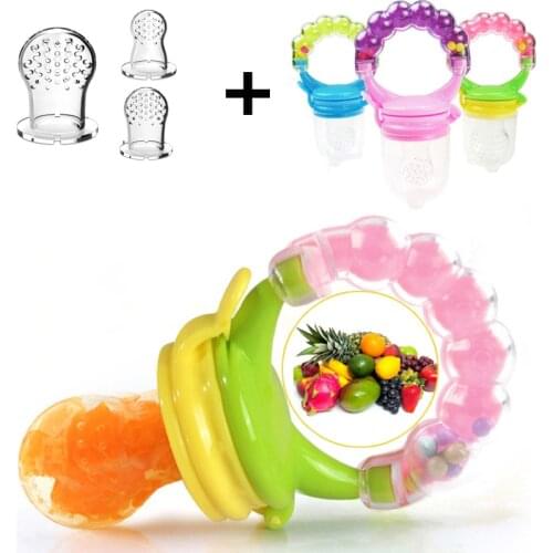 3 In 1 Toddler Nibbler Baby Pacifier Feeder Cup Kids Boy Girl Fruit Nipples Feeding Safe Infant Baby Nipple Soother Bottles