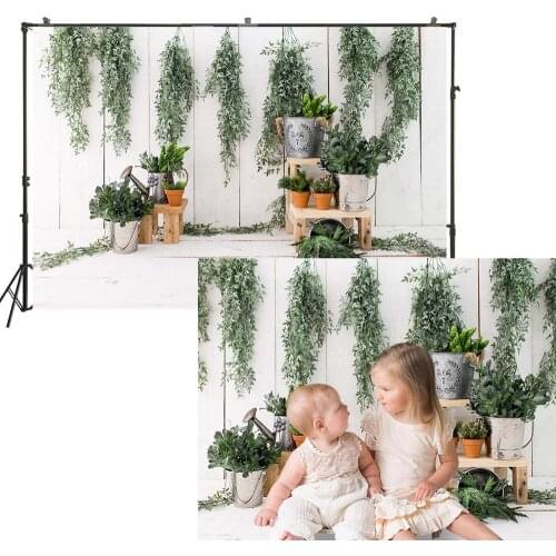 Happy Easter Day Photography Backdrop Kids Spring Portrait Background Green Rattans Garden Photo Studio Photoshoot Wallpaper