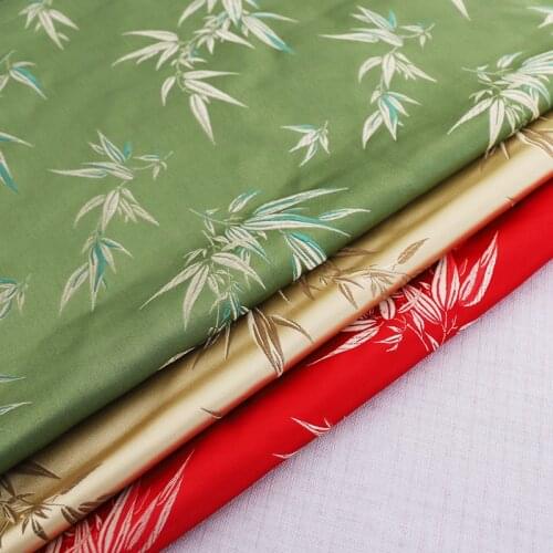 Chinese style imitation silk satin brocade jacquard fabrics for sewing bubble kimono DIY clothing material