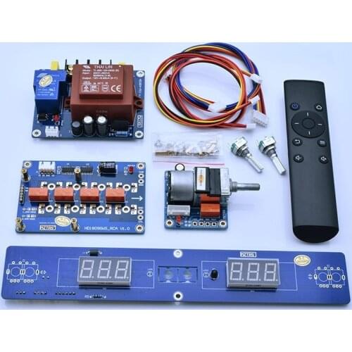 Audio Control Kit Relay Resistance ALPS27 ALPS16 Type Potentiometer 4 Input Switch 1 Output