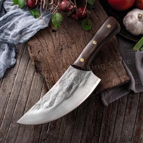 Forged Stainless Steel Butcher Knife Meat Cleaver Kitchen Chopper Knife Meat Cleaver Household Cooking Knife