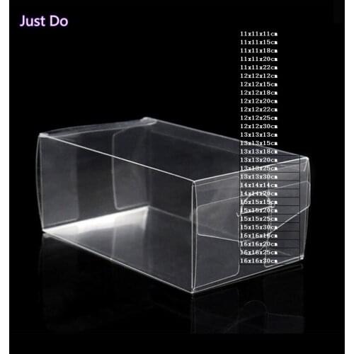 11X11X11cm large clear transparent PVC box square Clear PVC Boxes Transparent Waterproof Gift Box PVC Plastic Packaging Box