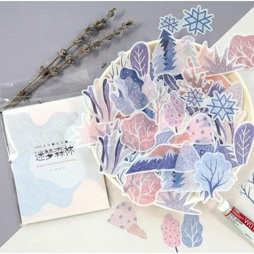 XINAHER 60 pcs/lot Winter series clothing forest mini paper sticker package DIY diary decoration sticker album scrapbooking