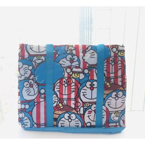 Nylon Cloth Doraemon Moisture-Proof Blanket Storage Organizing Folders Large-Volume Move Bag Clothes Organizing Packaged Luggage