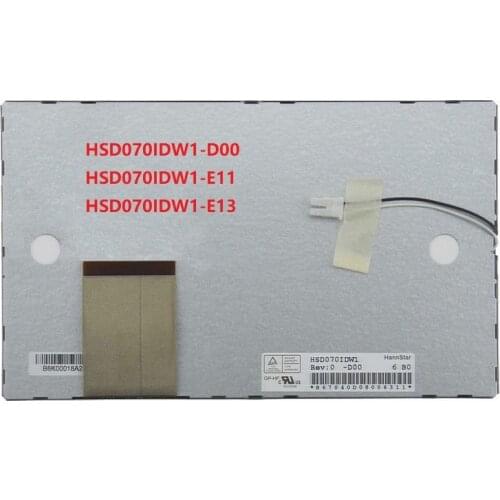 Original 7 inch LCD color for Hannstar HSD070IDW1-D00 HSD070IDW1-E11 HSD070IDW1-E13 car navigation DVD screen replacement