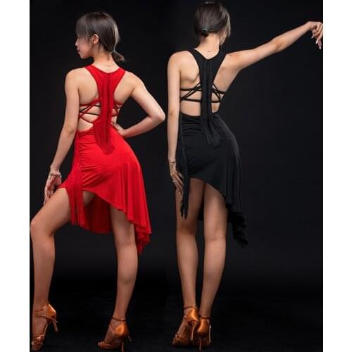 Fringe Latin Dance Dresses Women Designer Clothes Summer Dress Tango Dance Outfit Performance Costume Samba Dancewear JL3259