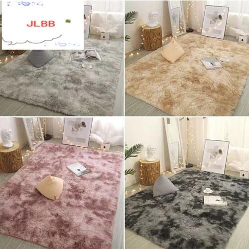 Nordic Solid Pile Plush Carpet Rugs For Living Room Large Size Anti-Slip Bedroom/Study/corridor Soft Carpets Child Bedroom Mats