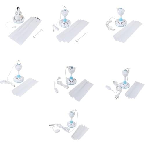 Y5LF 40cm 50cm 60cm 70cm 90cm 105cm 120cm AC 220V US Plug Ceiling Fan Hanging Fan with On off switch for home and more