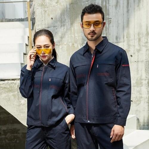 Cotton Working Pants Men Workwear Long Sleeves Car Workshop Working Coverall Mechanical Overalls Working Clothes Welding AS495