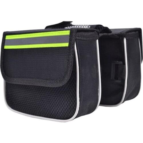 Cycling Bicycle Front Beam Bag Mountain Bicycle Mobile Phone Bag With Strip Upper Tube Bag Waterproof Outdoor Cycling