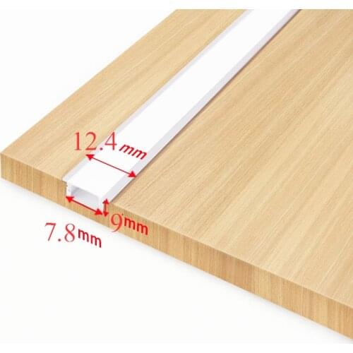 Built-in cabinet aluminum alloy light bar Laminate lighting strip Slotted LED lighting for cupboard Showcase wardrobe Locker