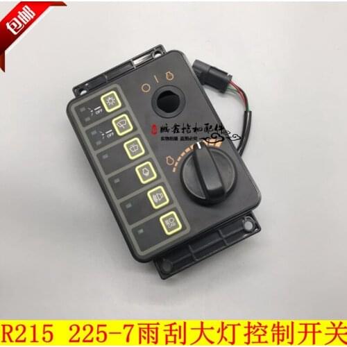 Excavator parts Hyundai R215-7 225-7 Headlamp Switch Wiper Switch Headlamp Wiper Control Panel