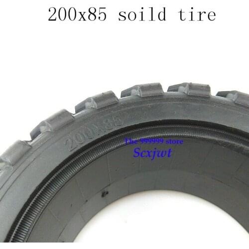1pcs 200X85 Electric Scooter Car solid Tire 8 inch Scooter Skateboard Brushless Motor Non Pneumatic Wear-resisting tyre