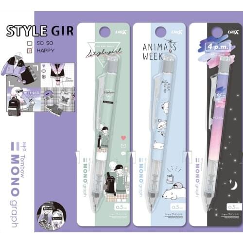 1Pc Japan Tombow Limited Mechanical Pencil 0.5mm Shake Out Lead Monograph Grip Low Center of Gravity Painting Student Supplies