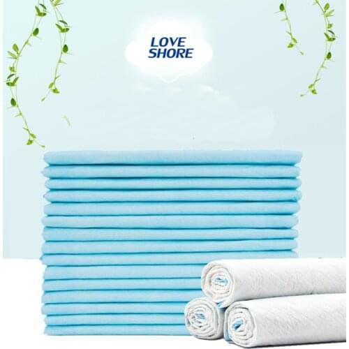 10Pcs Adult Care Pads Elderly Adult Diapers 60x90cm Cotton Disposable Diaper Pad Aged Diapers Refreshing Comfortable Breathable