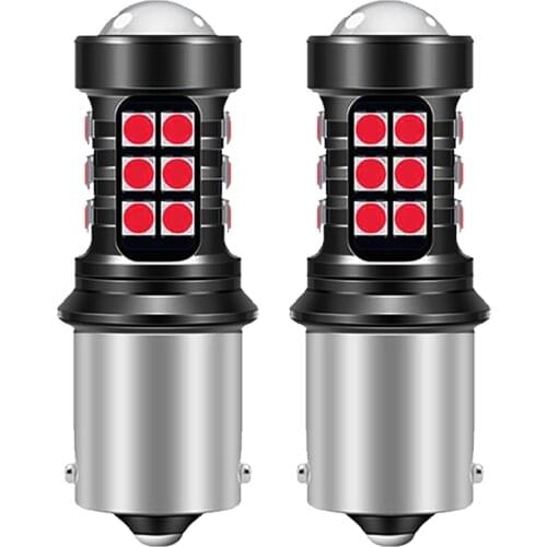 2pcs T20 W21/5W LED 7440 7443 LED Bulb T25 3157 3156 P27/7W 1156 P21W BA15S DRL Turn Signal Lamp 6000K White Car Lights 12v