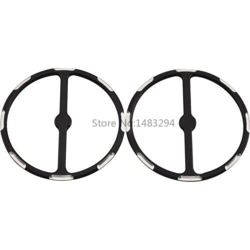 Motorcycle Accessories Inner Fairing Trim Black Burst Front Speaker Trim Grill Cover Fit For Electra Street Glides Trikes 96-13