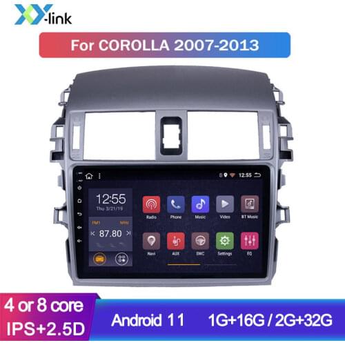 Android 8.1 Car Radio Multimedia Player gps For Toyota Corolla E140/150 2008 - 2013 GPS Navigation system accessories no 2 din