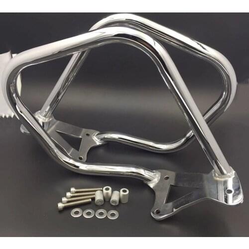 For BMW K1600GT K1600GTL 2011-2018 Silver Engine Guard Front/Rear Crash Bar Saddlebag Side Box Bumper Stunt Cage Frame Protector