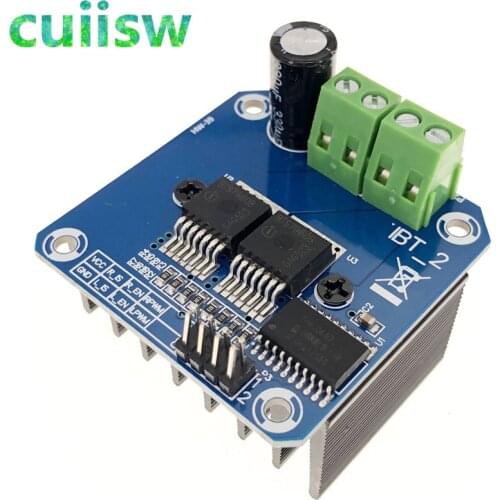 Double BTS7960 43A H-bridge High-power Motor Driver module/ diy smart car Current diagnostic