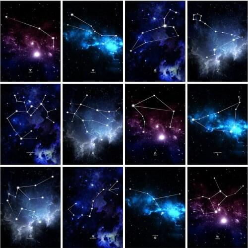 Evershine 5D Diamond Painting Constellations Diamond Mosaic Starry Night Cross Stitch Kits Rhinestone Embroidery Art Home Decor