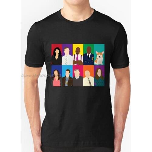 Brooklyn 99 Streetwear Funny Black Clothing Mens T Shirt Tops Tees Brooklyn 99 Jake Peralta Rosa Diaz Amy Santiago Tshirt