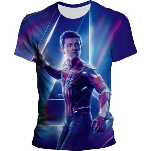 2021 New Summer Spider Man Printed 3D T-shirt Men Women Children Summer Cool Spiderman Tee Tops Streetwear T Shirt Boy girl Kids