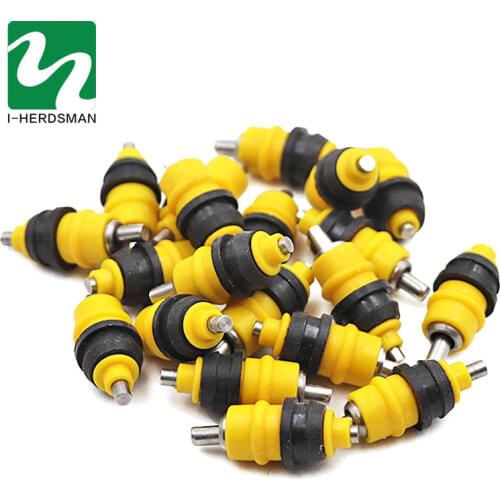 20Pcs Poultry Chicken Nipple Waterer drinking fountain Ball type 100% watertight Advanced drinkers Poultry Feeding Free shipping