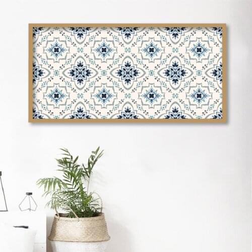 Talavera Pattern Azulejos Portugal Turkish Ornament Canvas Painting Spanish Porcelain Folk Print Ethnic Wall Art Poster Decor
