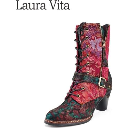 Женские высокие сапоги LAURA VITA China At AliExpress