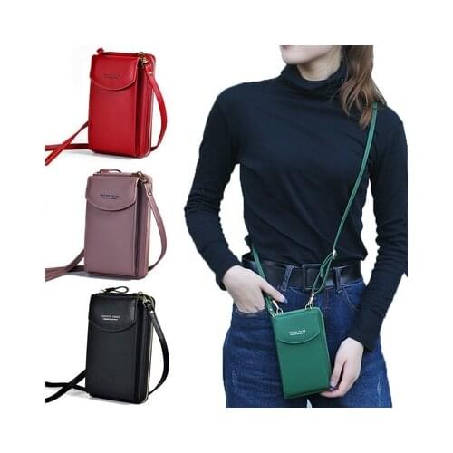 PU Multifunction Handbags Womens Bags for 2021 Ladies Clutch Crossbody Bags Purse Phone Wallet Shoulder Bag Cartera mujer sac