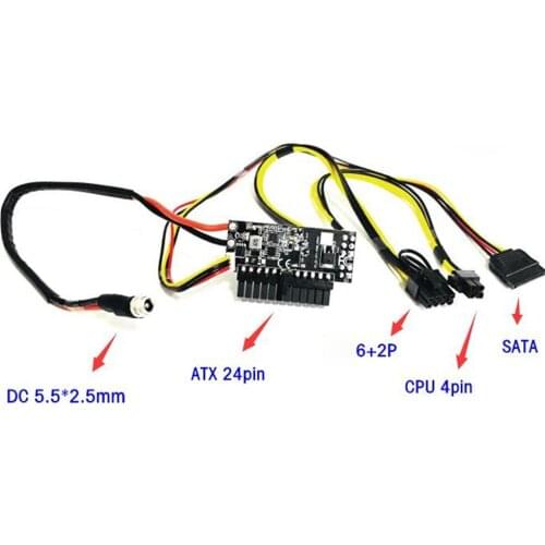 High Power 400W DC-ATX Power Module 24Pin DC 12V Power Supply Board DC to ATX Adapter PC Repair Kits for GTX 1060 1070 1080