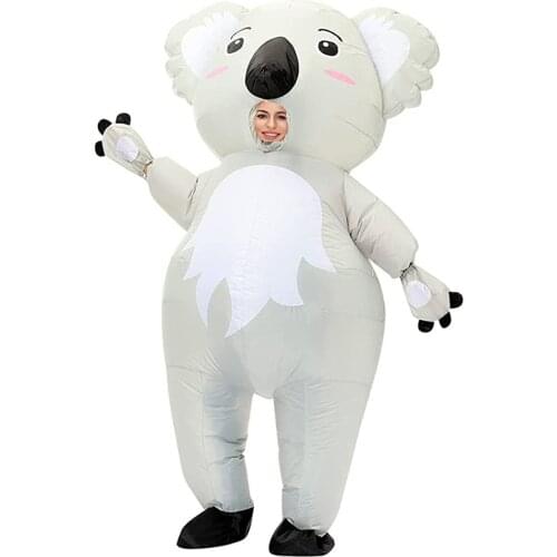 Koala Inflatable Costume Funny Blow up Costume Fancy Dress Costume for Halloween Cosplay Party Christmas