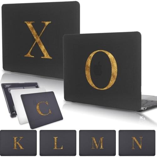 For Apple Macbook Air 13 A2337 M1 A2179 2020 A1932 Touch ID&Air 11 A1370 A1465 Laptop Case Initial Name Plastic Hard Case Cover