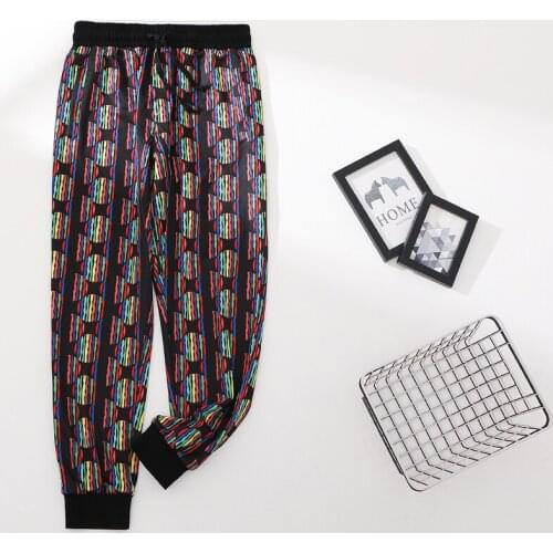 Casual Pants Fashion streetwear Trouser Loose Pants Joggers Stripe Printed Pants Woman Man Clothing Trousers Vintage pantalones