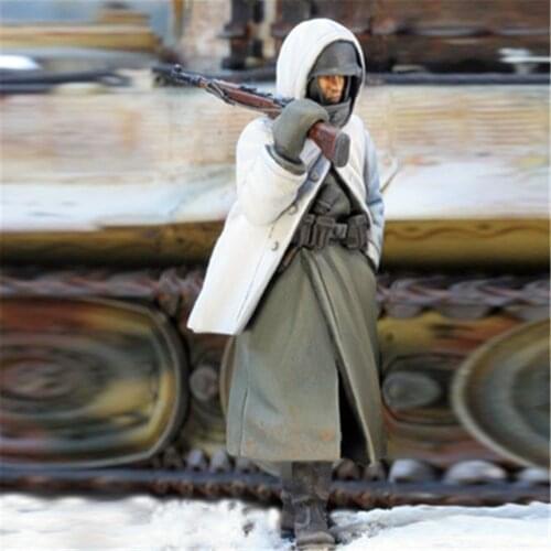 Russian Infantry Resin Figure 1/35 Scale Model Figure Resin Kit Colorless Self-Assembled Toy