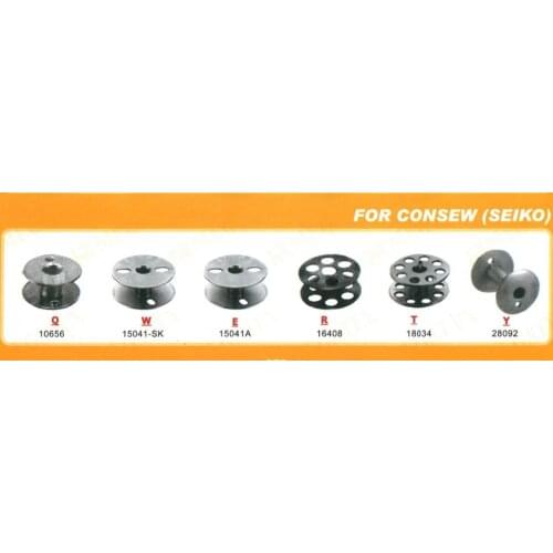 MADE IN JAPAN 10PCS ALOT Fits Seiko Industrial Sewing Machine Metal Bobbins #10656 #15041-SK #15041A #16408 #18034 #28092