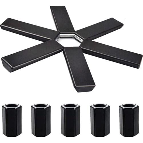 Folding Trivet Mat,Pot Holder,Non-Slip Hot Pads for Table/Countertop, Expandable Kitchen Trivet,Heat Resistant Pad,5 Pcs